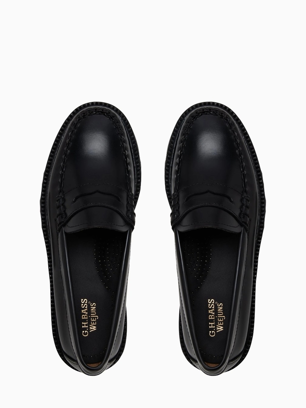 G.H. Bass & Co. Black Weejuns Penny Loafers - Women's